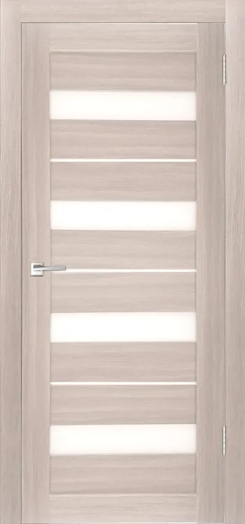 Фото Межкомнатная дверь Легенда X-5 тон Кремовая лиственница Остекление Сатинат белое